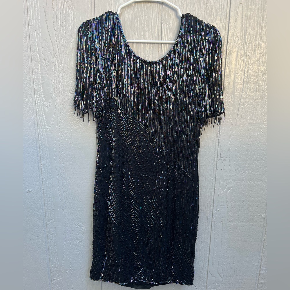Shimmery sequin vintage dress in size small